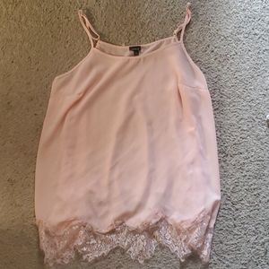 Torrid lace hem flowy tank